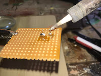 Soldering the components together