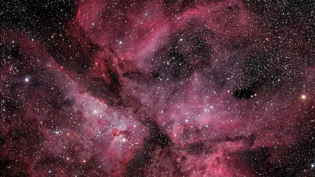 Wallpaper Pleiades, Pink, Nebula, Stars, ,Space