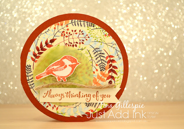 scissorspapercard, Stampin' Up!, Just Add Ink, Painted Autumn DSP, Petal Palette, Beautiful Day