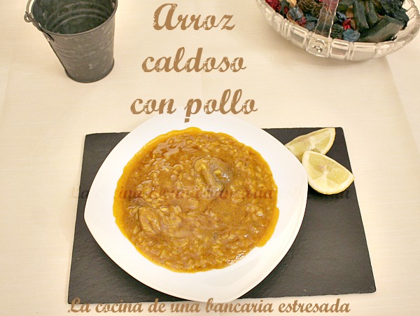 Receta de arroz caldoso con pollo