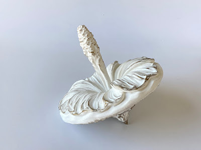 Beautiful Mallow, Decorative Sculpture in Antique Style