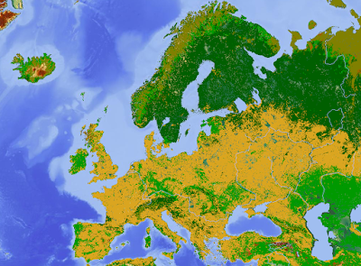 Peta penggunaan tanah di Eropa