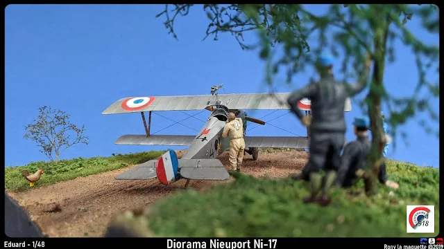 Diorama Nieuport Ni-17 d’Eduard au 1/48