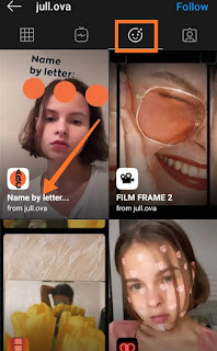 Name by letter Instagram filter |  How to get names by letter Filter on Instagram