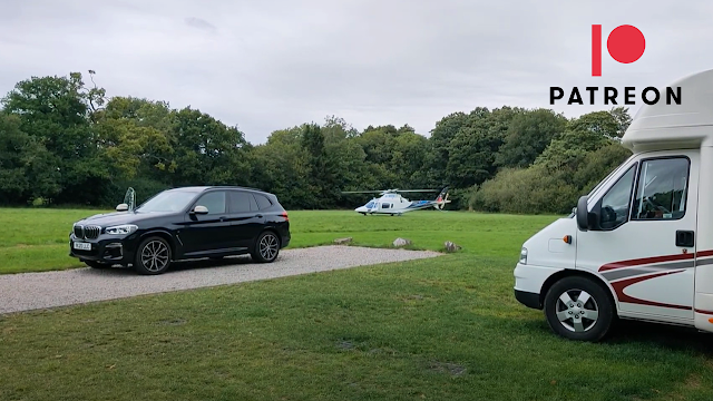 HELICOPTER LANDS on the Campsite! #vanlife