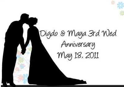 Dunia Maya Happy 3rd Wedding  Anniversary 
