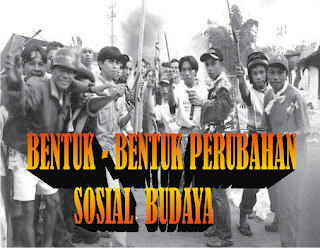 bentuk - bntuk perubahan sosial budaya