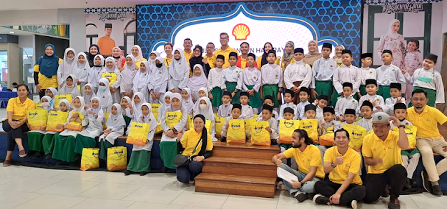 PENGUSAHA SHELL KOD AREA C06 JALANI TANGGUNGJAWAB SOSIAL SUMBANG KEPERLUAN HARI RAYA ANAK YATIM, ASNAF