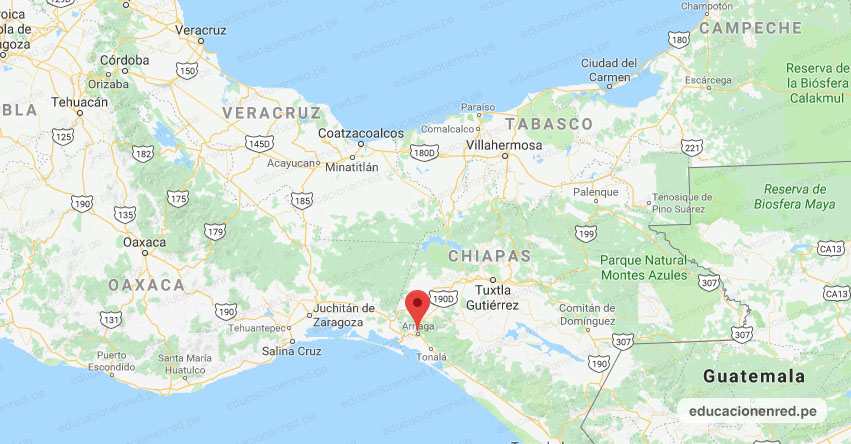 Temblor en México de Magnitud 4.4 (Hoy Lunes 26 Agosto 2019) Sismo - Epicentro - Arriaga - Chiapas - CHIS. - SSN - www.ssn.unam.mx