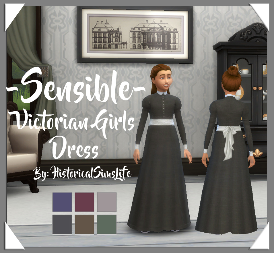 Ts4 Sensible Victorian Girls Dress History Lover S Sims Blog