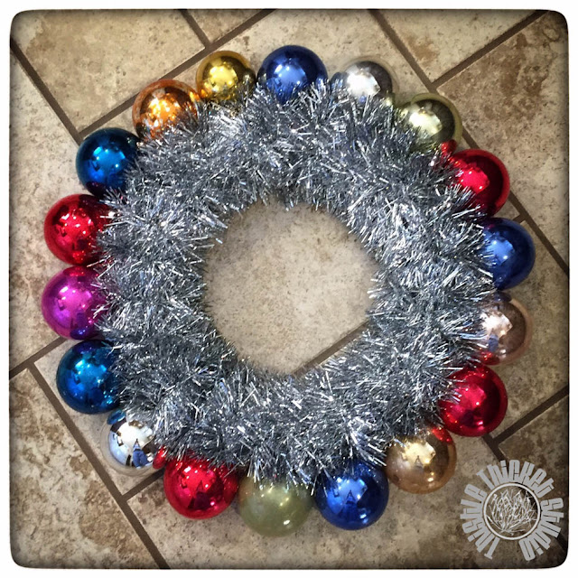 Vintage Ornament Wreath Tutorial by Thistle Thicket Studio. www.thistlethicketstudio.com