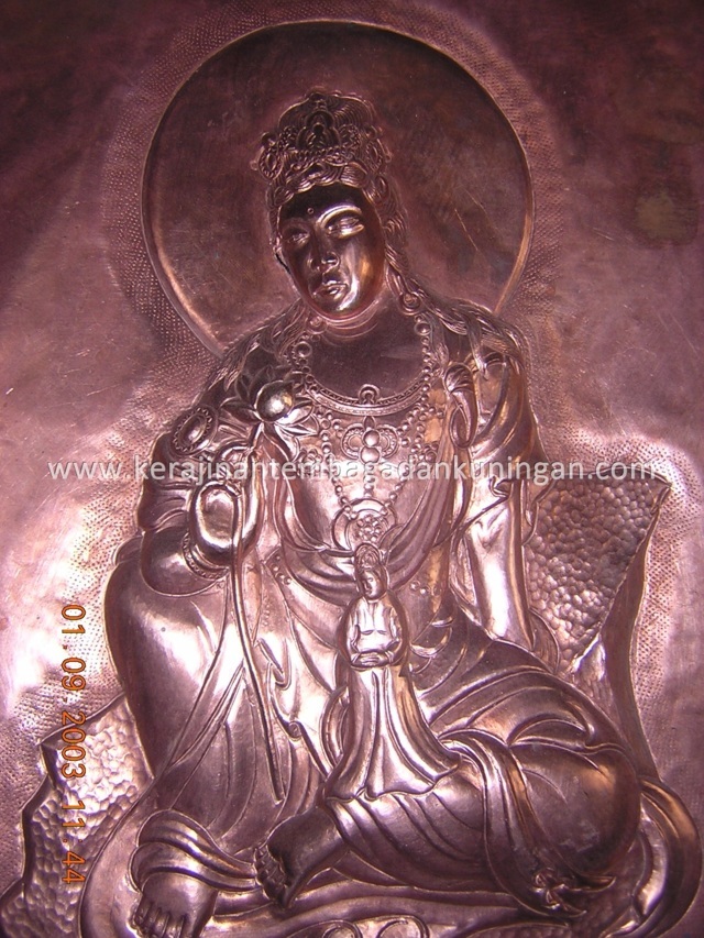 Relief Hindu Budha dari Kerajinan  Tembaga Kerajinan  