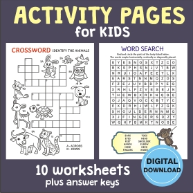 10 Activity Pages for Kids