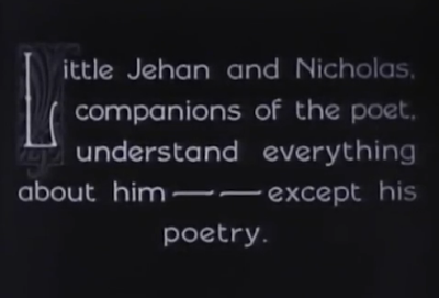 intertitle The beloved rogue 1927