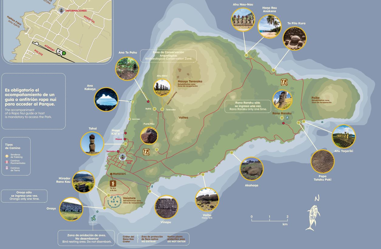 Mapa da Ilha de Páscoa