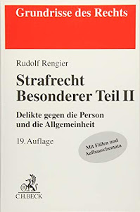 Strafrecht Besonderer Teil II: Delikte gegen die Person und die Allgemeinheit (Grundrisse des Rechts)