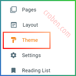 Restore Themes In Blogger Step 1