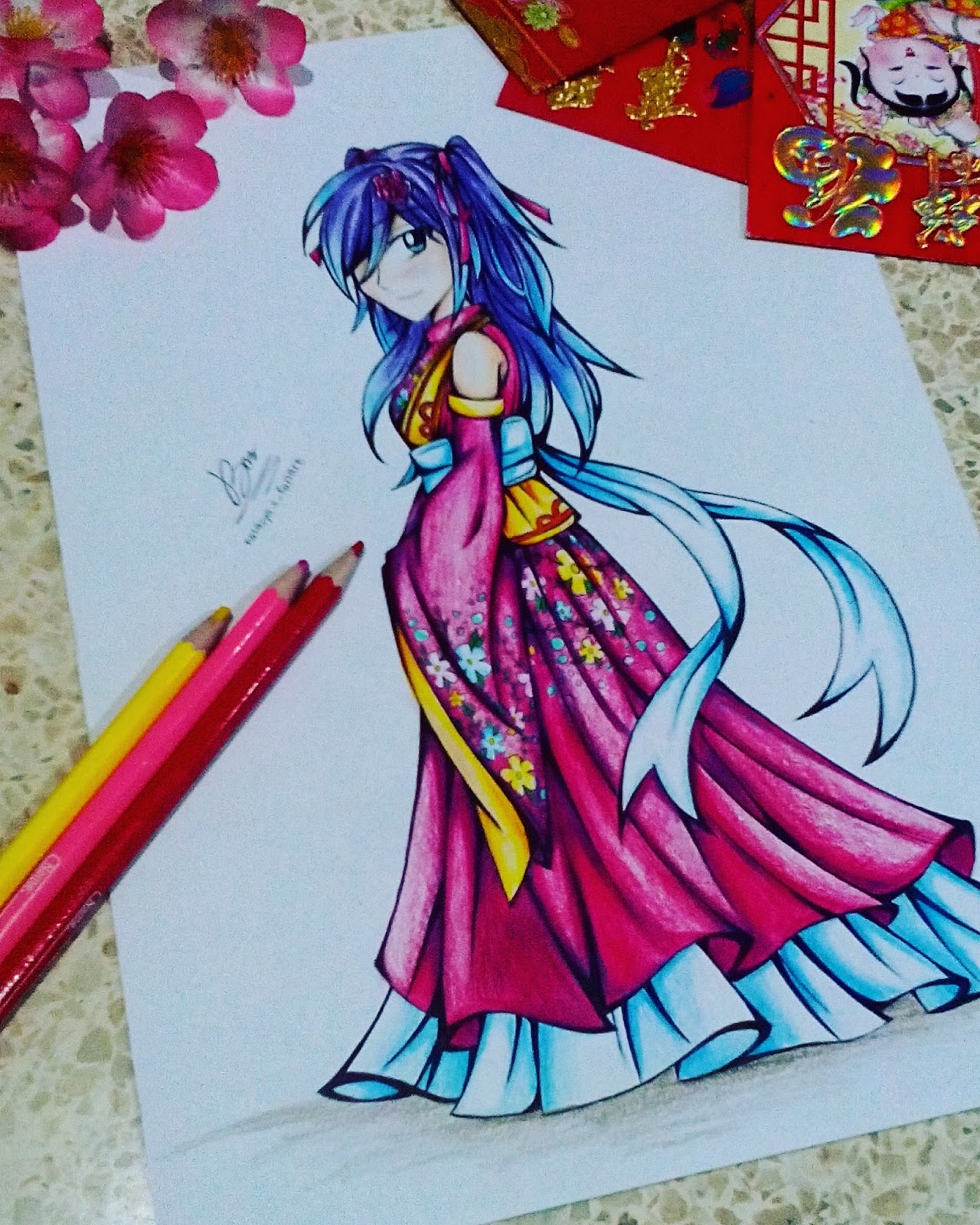 Anime Fanart Menggambar Anime