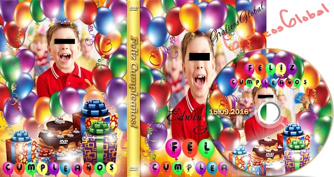 Portada dvd cumpleaños plantillas psd