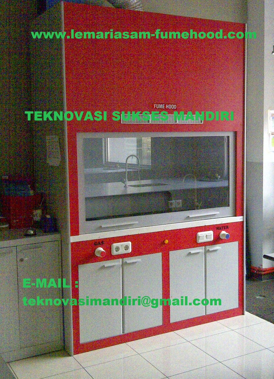 LEMARI ASAM FUME HOOD Lemari Asam Menggunakan Bahan Granit Granite