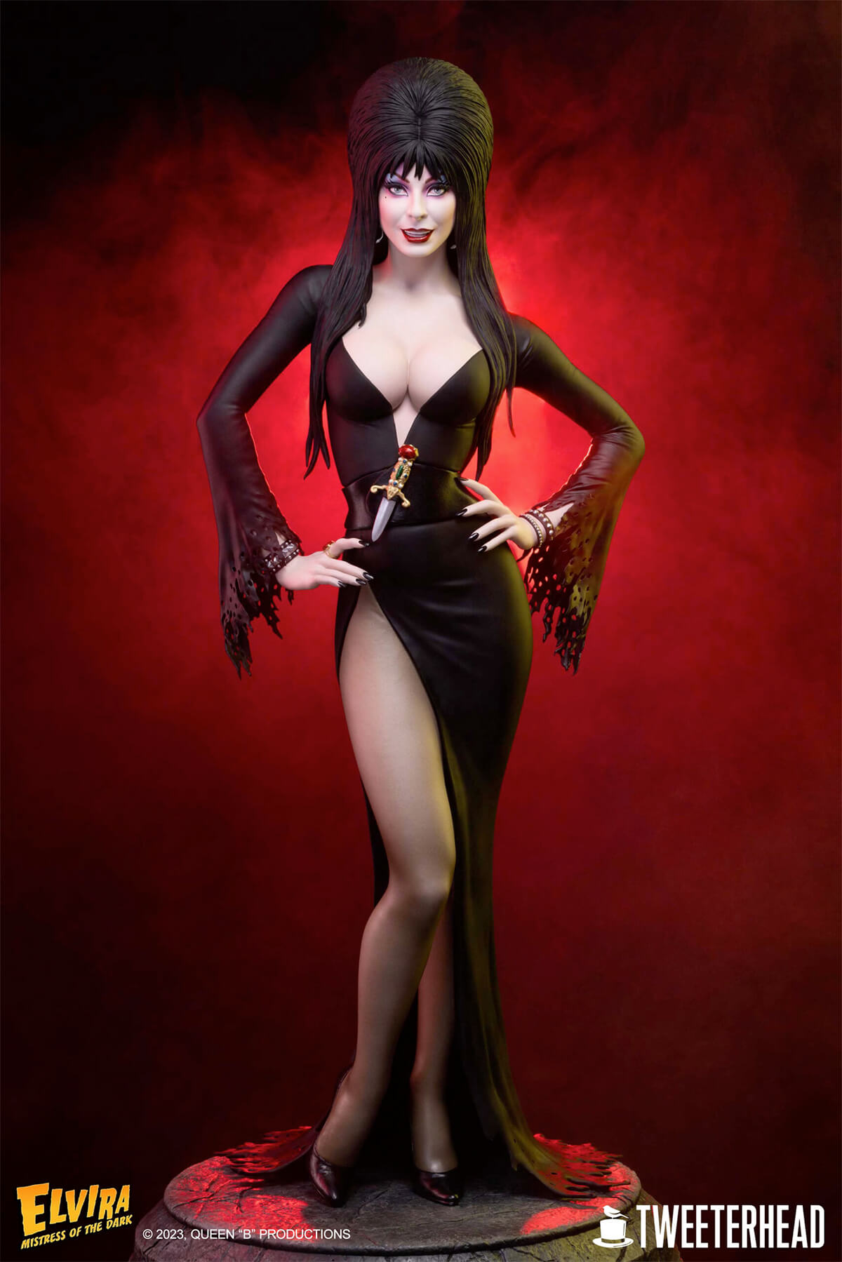 Elvira, a Rainha das Trevas: Uma Maquete de Luxo na Escala 1:4 pela Tweeterhead