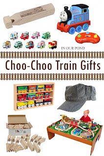 Choo-Choo Train Gifts from In Our Pond  #giftguide  #christmas  #holidays  #playtrains  #birthday