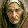 アラブの老婦人画像