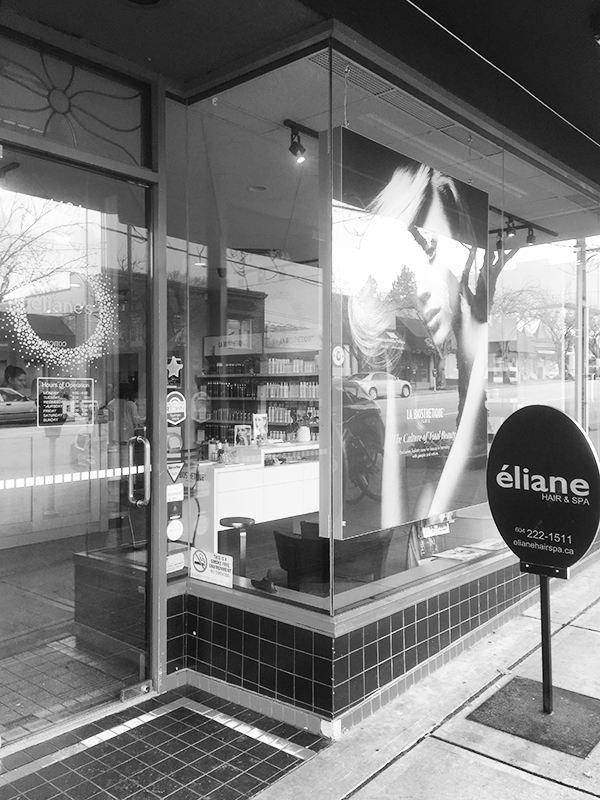 Eliane Hair & Spa Point Grey location storefront