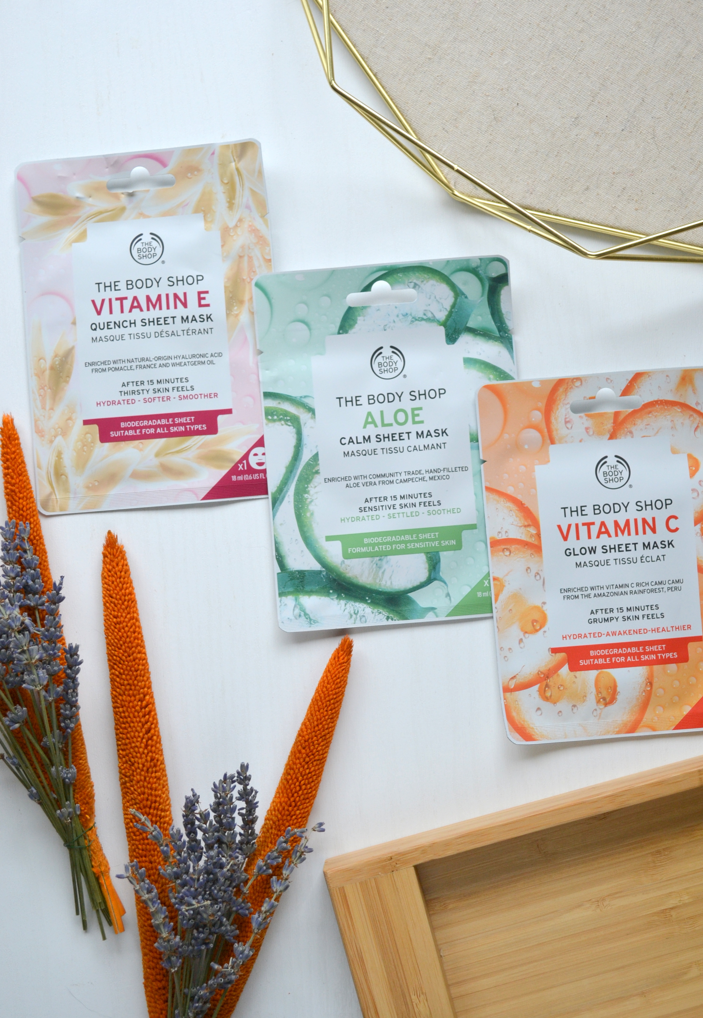 SHEET MASK | The Body Shop Vitamin Aloe and Vitamin C Sheet Masks | Cosmetic Proof | Vancouver beauty, nail art and lifestyle blog