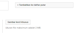 Upload gambar thumbnail ke youtube