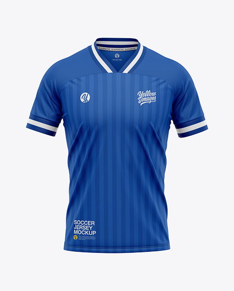 Download Men's Soccer Jersey T-Shirt Mockup - Front View
