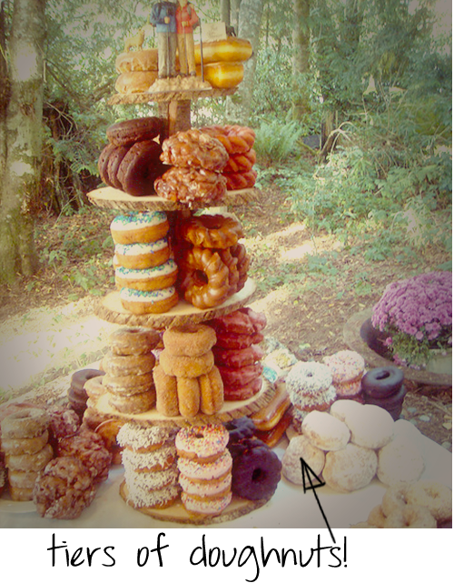  fall wedding source I love the idea of doughnuts Even a simple 