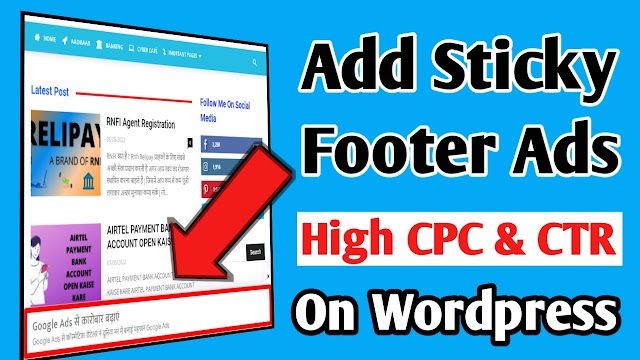 How to Add Responsive Sticky Footer Ads on WordPress