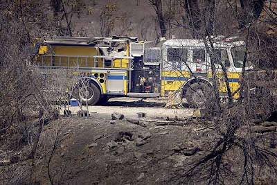 Ventura County Fire Department firefighter engine burn-over on the Jesusita Fire