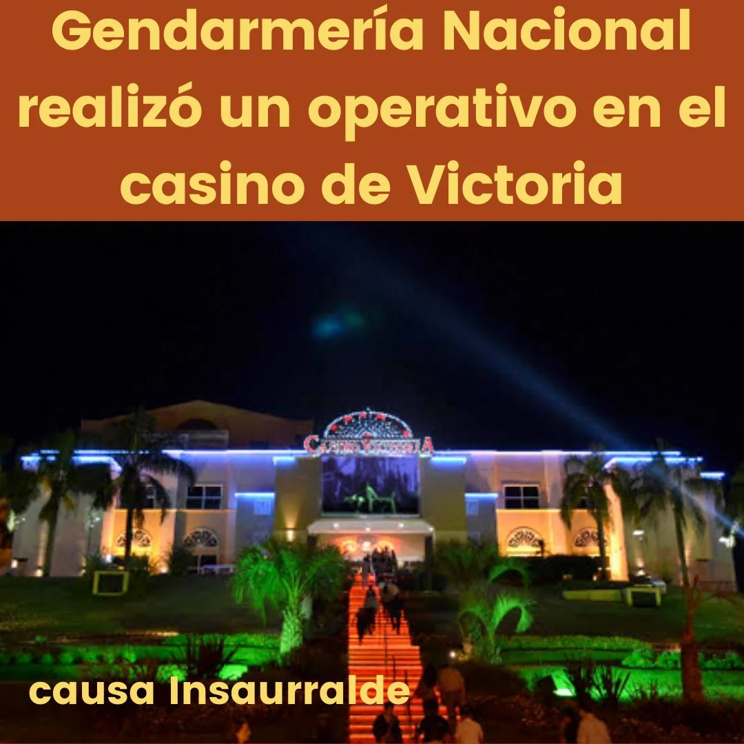 personal de Gendarmería Nacional realizó un operativo en el casino de Victoria