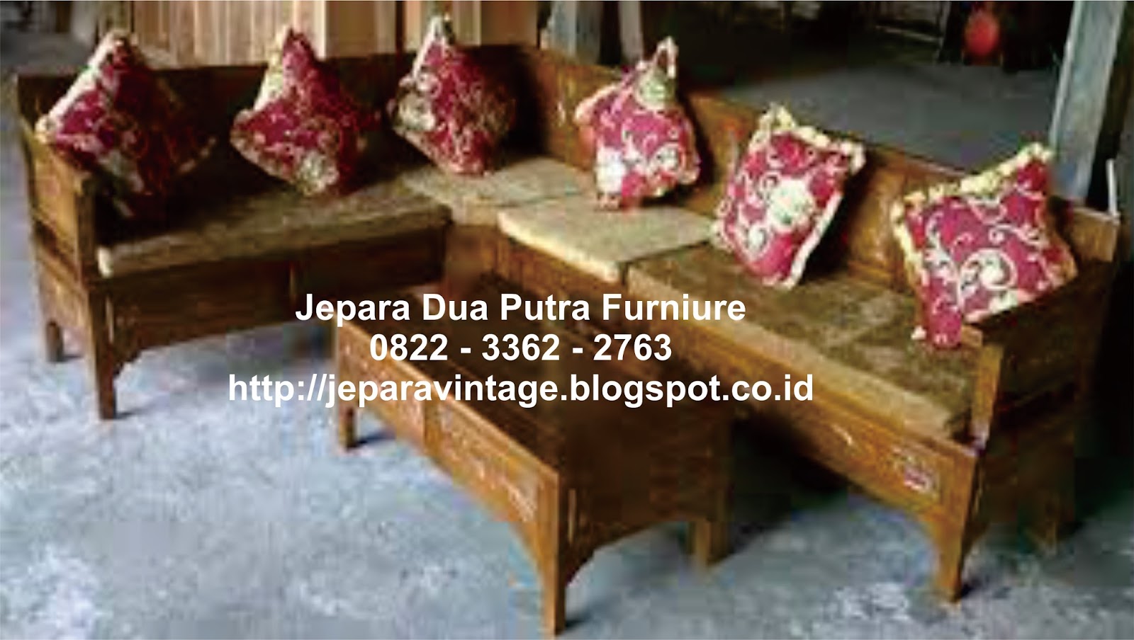 KURSI SUDUT UKIRAN MINIMALIS Jepara Dua Putra Furniture