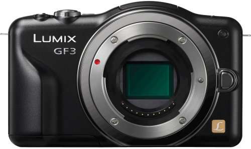 Panasonic Lumix DMC-GF3 12 MP Micro 4/3 Compact System Camera with 3-Inch Touch-Screen LCD Body Only (Black)