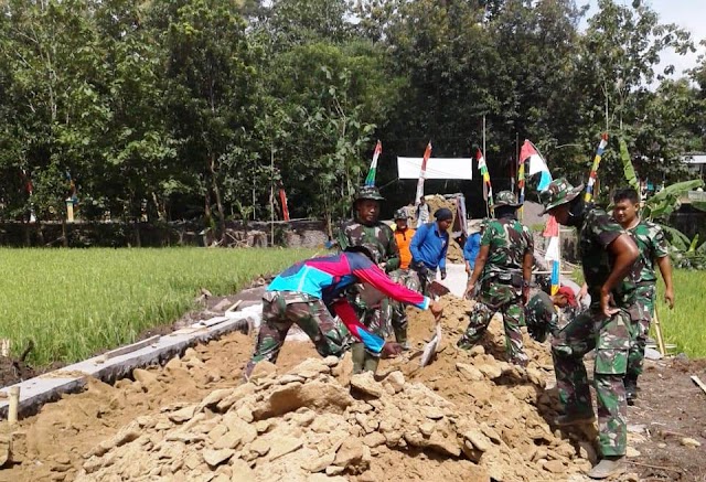 Satgas TMMD Reguler ke 104 Kebut Target Pengurukan Jalan di Desa Celep