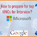 How to prepare for top MNCs?