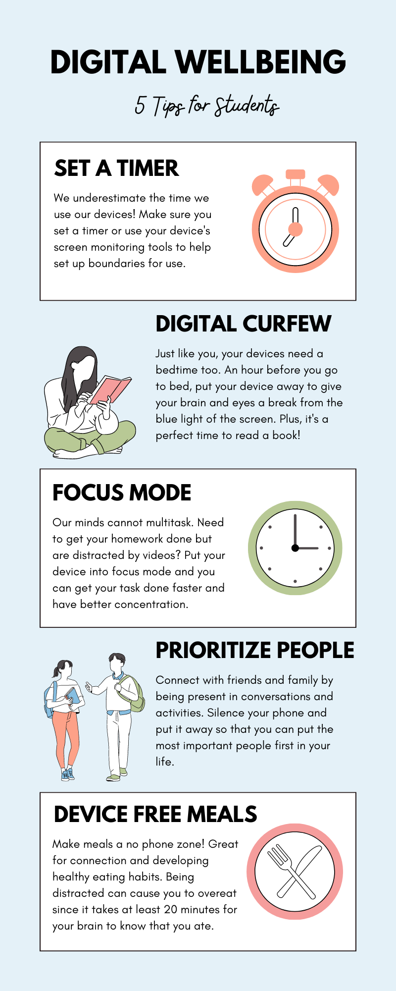 Tips for Digital WellBeing for Students