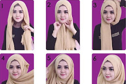 Cara Memakai Jilbab Segi Empat Dengan Benar