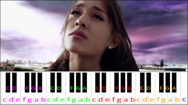 One Last Time by Ariana Grande (Hard Version) Piano / Keyboard Easy Letter Notes for Beginners