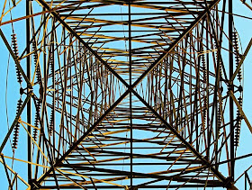 electricity pylon graphic image