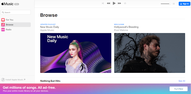 تطلق آبل واجهة ويب جديدة لتطبيق Apple Music