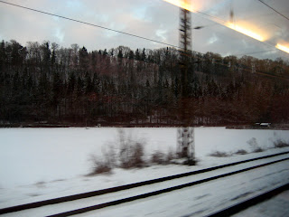 winter train landscape