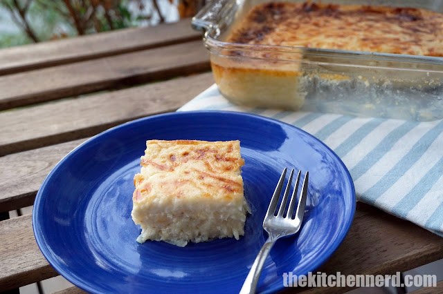 Cheesy Cassava/Yuca Cake | The Kitchen Nerd