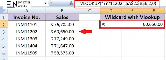 What is Wildcard in Excel in Hindi and How to Use it,wildcard with vlookup