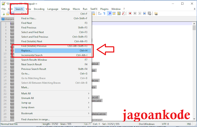 Beberapa hari nan kemudian aku sedang mengerjakan sebagian projects  Tutorial Menambahkan Tanda Kutip Diawal Dan Akhir Dengan Notepad++