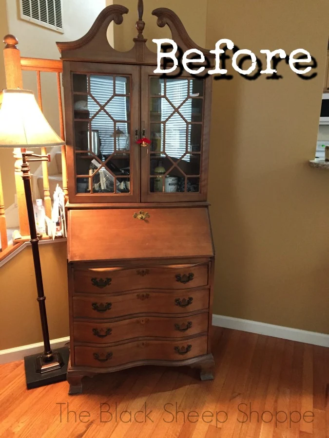 Vintage secretary desk.