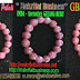 Gelang Batu RUBY Asli Bentuk Kristal - Diamond ukuran 16 Biji Diameter 10 mm